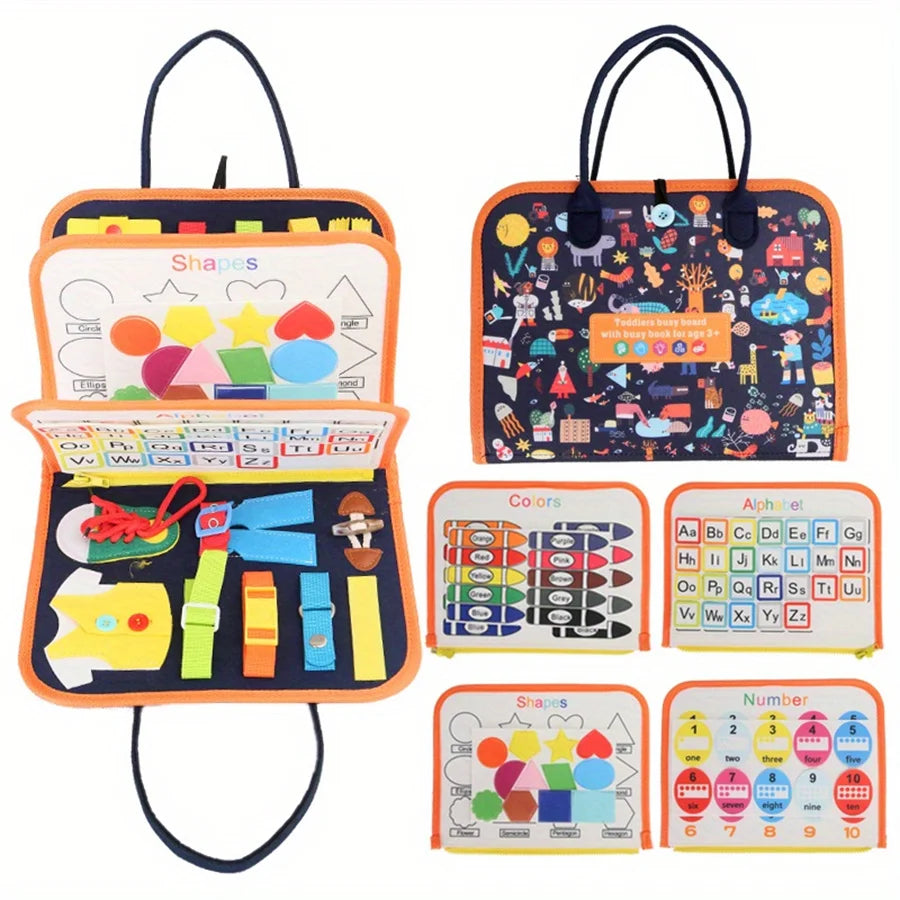 Montessori Busy Board – Planche d’Activités Sensorielles Enfant