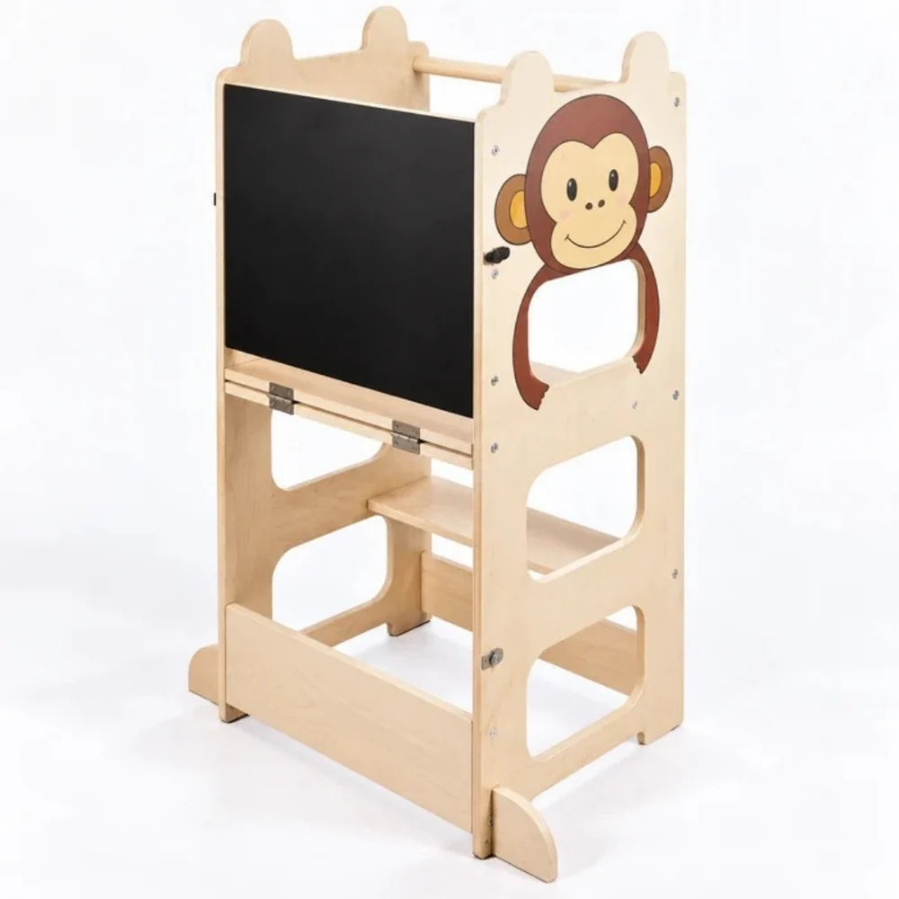 Tour d’Observation Montessori Évolutive – Bois & Tableau Noir