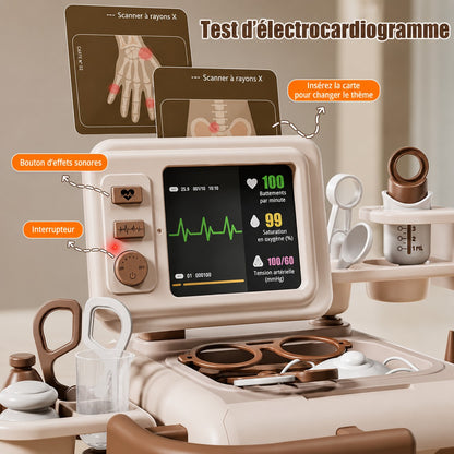 Chariot Docteur Enfant – Kit Médical +30 Accessoires