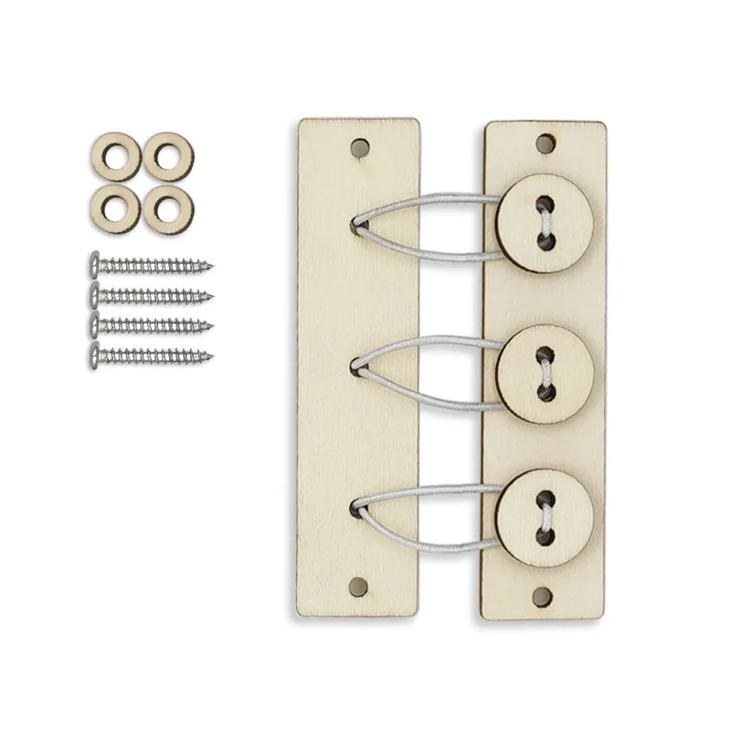 Montessori Busy Board – Pièces en Bois d’Apprentissage