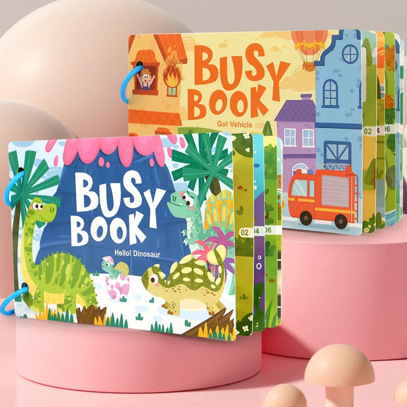 Livre Montessori Enfant – Livre Sensoriel Silencieux Bébé