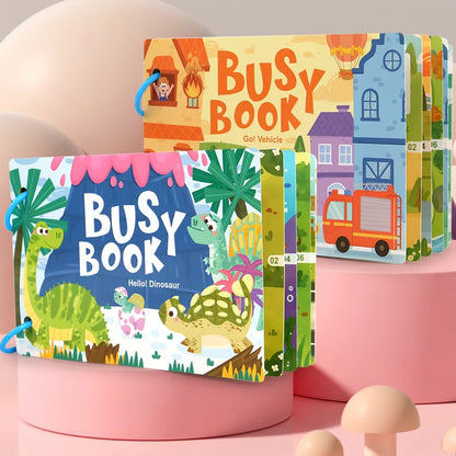 Livre Montessori Enfant – Livre Sensoriel Silencieux Bébé
