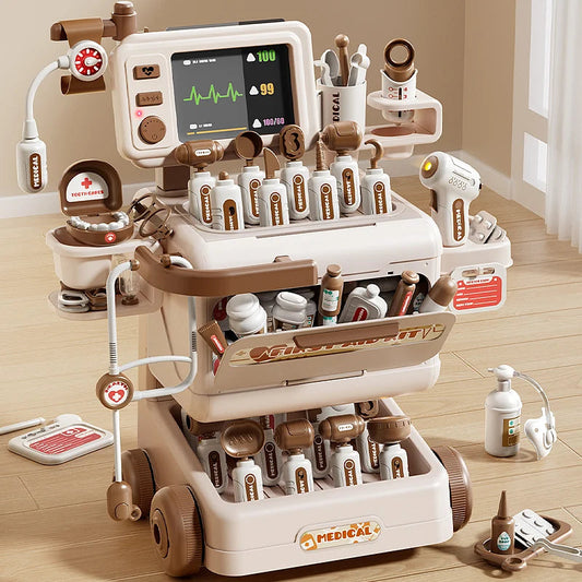 Chariot Docteur Enfant – Kit Médical +30 Accessoires