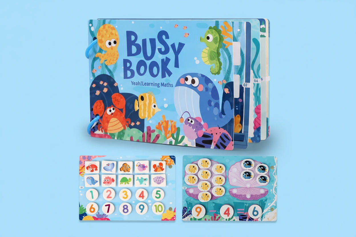 Livre Montessori Enfant – Livre Sensoriel Silencieux Bébé