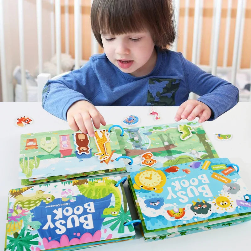 Livre Montessori Enfant – Livre Sensoriel Silencieux Bébé