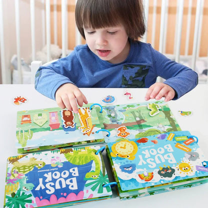 Livre Montessori Enfant – Livre Sensoriel Silencieux Bébé
