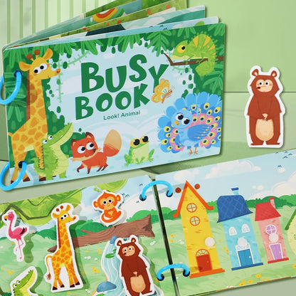 Livre Montessori Enfant – Livre Sensoriel Silencieux Bébé