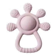Jouet Montessori Bébé 0-6 mois – Anneau de Dentition en Silicone Sans BPA