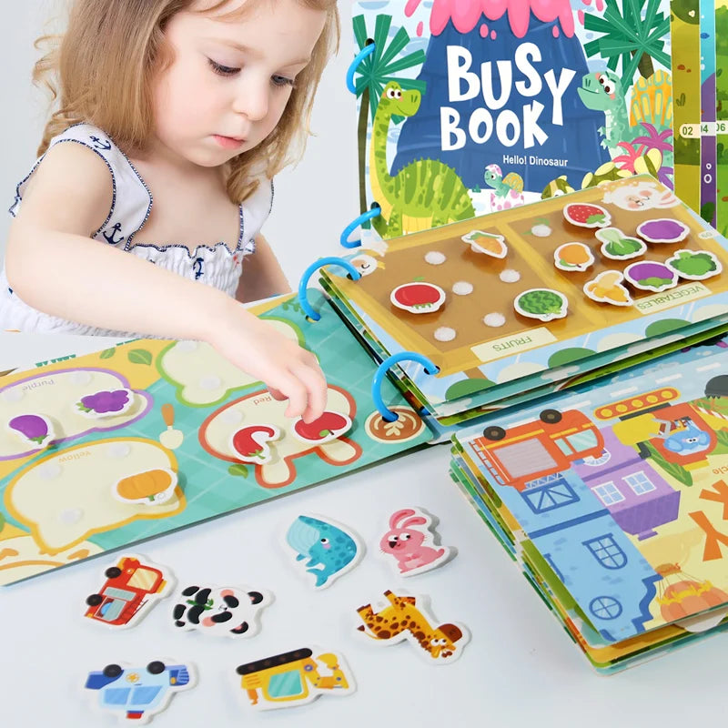 Livre Montessori Enfant – Livre Sensoriel Silencieux Bébé