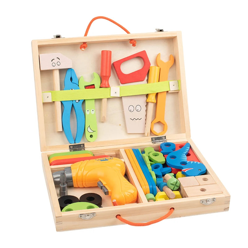Coffret de Bricolage Montessori en Bois – Outils & Construction