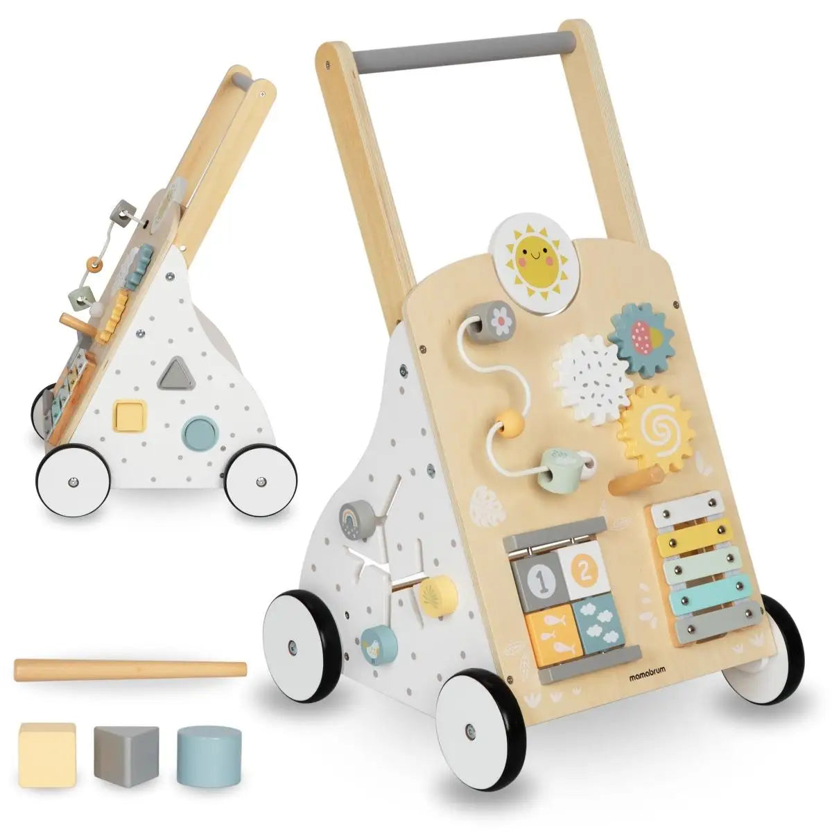 Chariot de Marche Montessori 8-en-1 Mamabrum – Éveil & Motricité