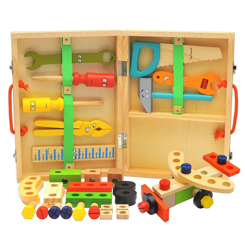 Coffret de Bricolage Montessori en Bois – Outils & Construction