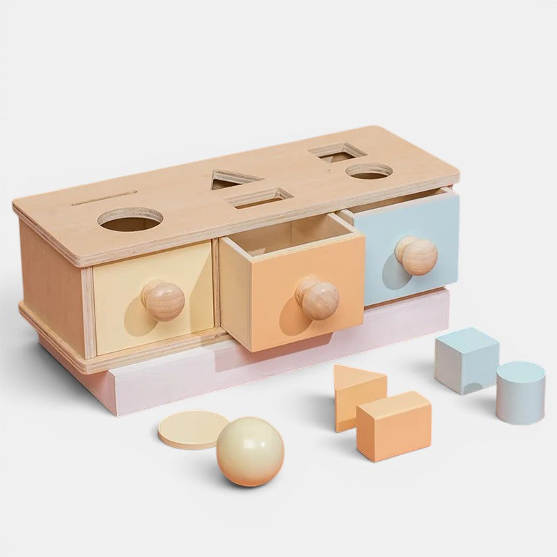 Boîte à monnaie en bois Montessori
