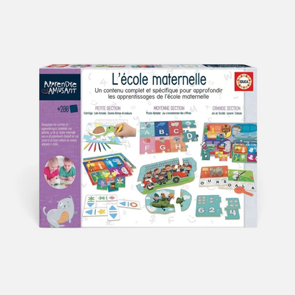 Coffret d’activités éducatives Petit Éveil Montessori avec jeux progressifs pour l'apprentissage scolaire en maternelle