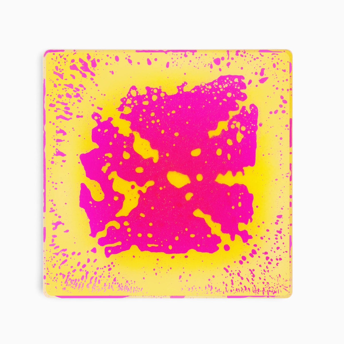 Dalle de marche sensorielle Petit Éveil Montessori jaune et rose avec texture antidérapante pour stimulation tactile