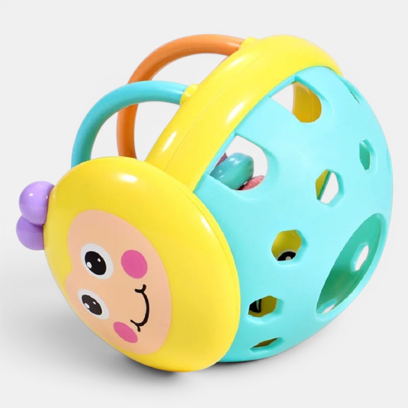 Hochet Jouet Montessori pour bébé, éveil sensoriel, multicolore, plastique, avec visage de personnage
