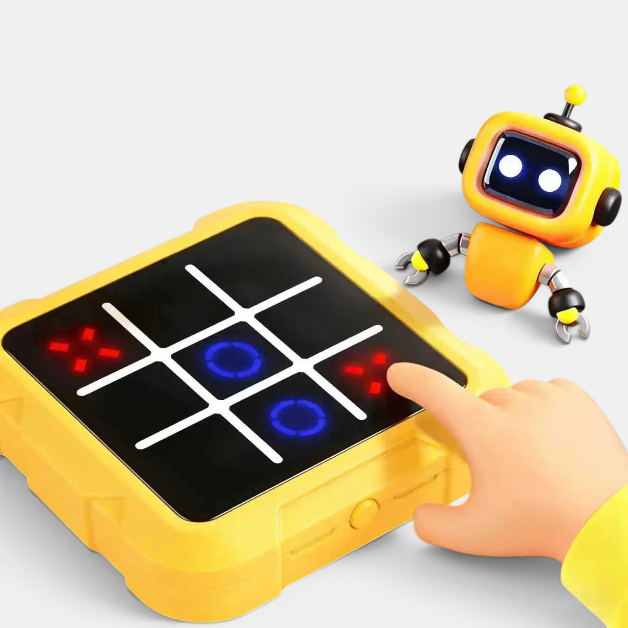 Jeu d'échecs électronique Petit Éveil Montessori, jeu de morpion avec un robot joueur, idéal pour développer la logique.