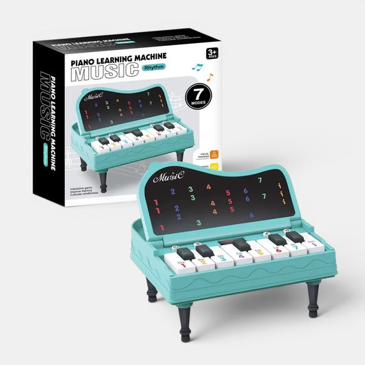 Petit Éveil Montessori : Jouet piano d'éveil musical et d'apprentissage, 7 modes, couleurs vives, idéal pour les tout-petits.