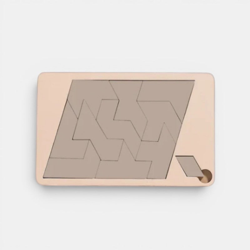 Puzzle Tangram en bois Montessori Petit Éveil Montessori, jeu éducatif pour développer la logique et la créativité.