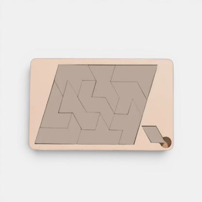 Puzzle Tangram en bois Montessori Petit Éveil Montessori, jeu éducatif pour développer la logique et la créativité.