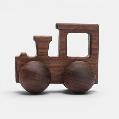 Petit Éveil Montessori - petit train en bois naturel, jouet éducatif pour enfants, développement de la motricité